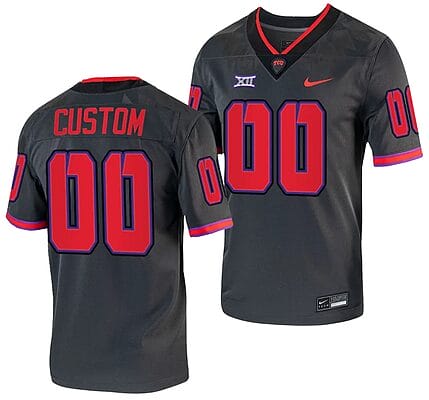 Custom TCU Horned Frogs Jersey Name and Number Alternate College Football Grey Replica