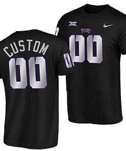 Custom TCU Horned Frogs Jersey Name and Number NCAA College Football Blackout