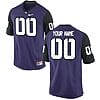 Custom TCU Horned Frogs Jersey Name and Number NCAA College Football Purple