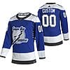 Custom Tampa Bay Lightning Jersey Name And Number 2020-21 Blue Alternate Player NHL