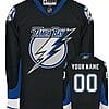 Custom Tampa Bay Lightning Jersey Name And Number Black