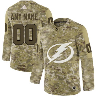 Custom Tampa Bay Lightning Jersey Name And Number Camo