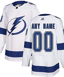 Custom Tampa Bay Lightning Jersey Name And Number White NHL
