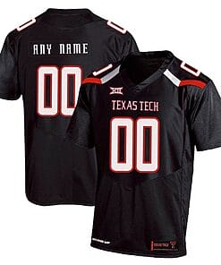 Custom Texas Tech Red Raiders Jersey Name and Number NCAA College Football Black