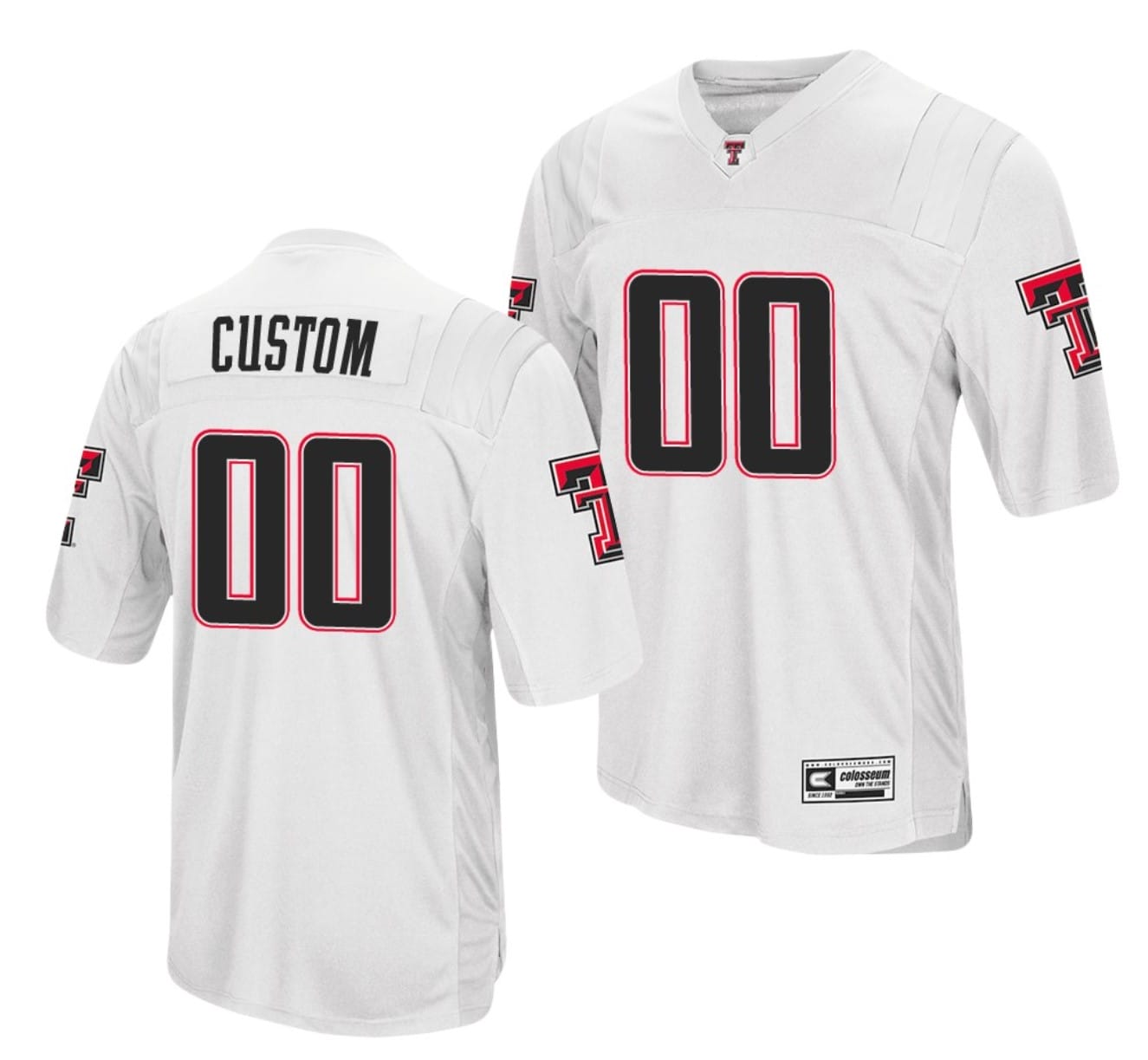 Custom Texas Tech Red Raiders Jersey Name and Number NCAA College Football Replica White