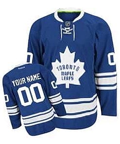 Custom Toronto Maple Leafs Jersey Name And Number Blue Third