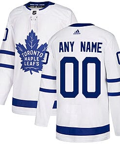 Custom Toronto Maple Leafs Jersey Name And Number White Away