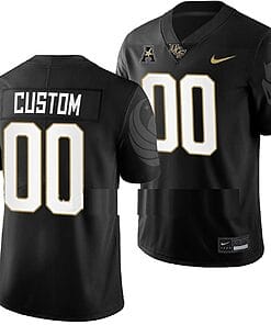 Custom UCF Knights Jersey Name and Number NCAA College Football Game Black