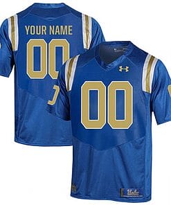 Custom UCLA Bruins Jersey Name and Number NCAA College Football Blue