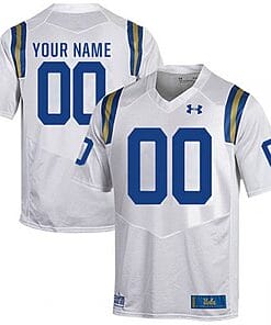 Custom UCLA Bruins Jersey Name and Number NCAA College Football White