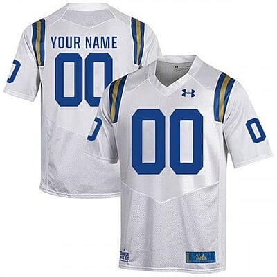 Custom UCLA Bruins Jersey Name and Number NCAA College Football White