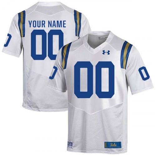Custom UCLA Bruins Jersey Name and Number NCAA College Football White