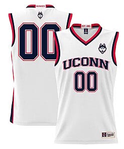 Custom UConn Huskies Jersey College Basketball Name and Number White1