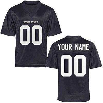 Custom Utah State Aggies Jersey Name and Number NCAA College Football Style 1