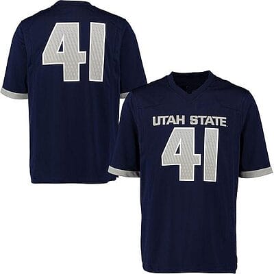 Custom Utah State Aggies Jersey Name and Number NCAA College Football Style 2