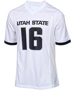 Custom Utah State Aggies Jersey Name and Number NCAA College Football Style 3
