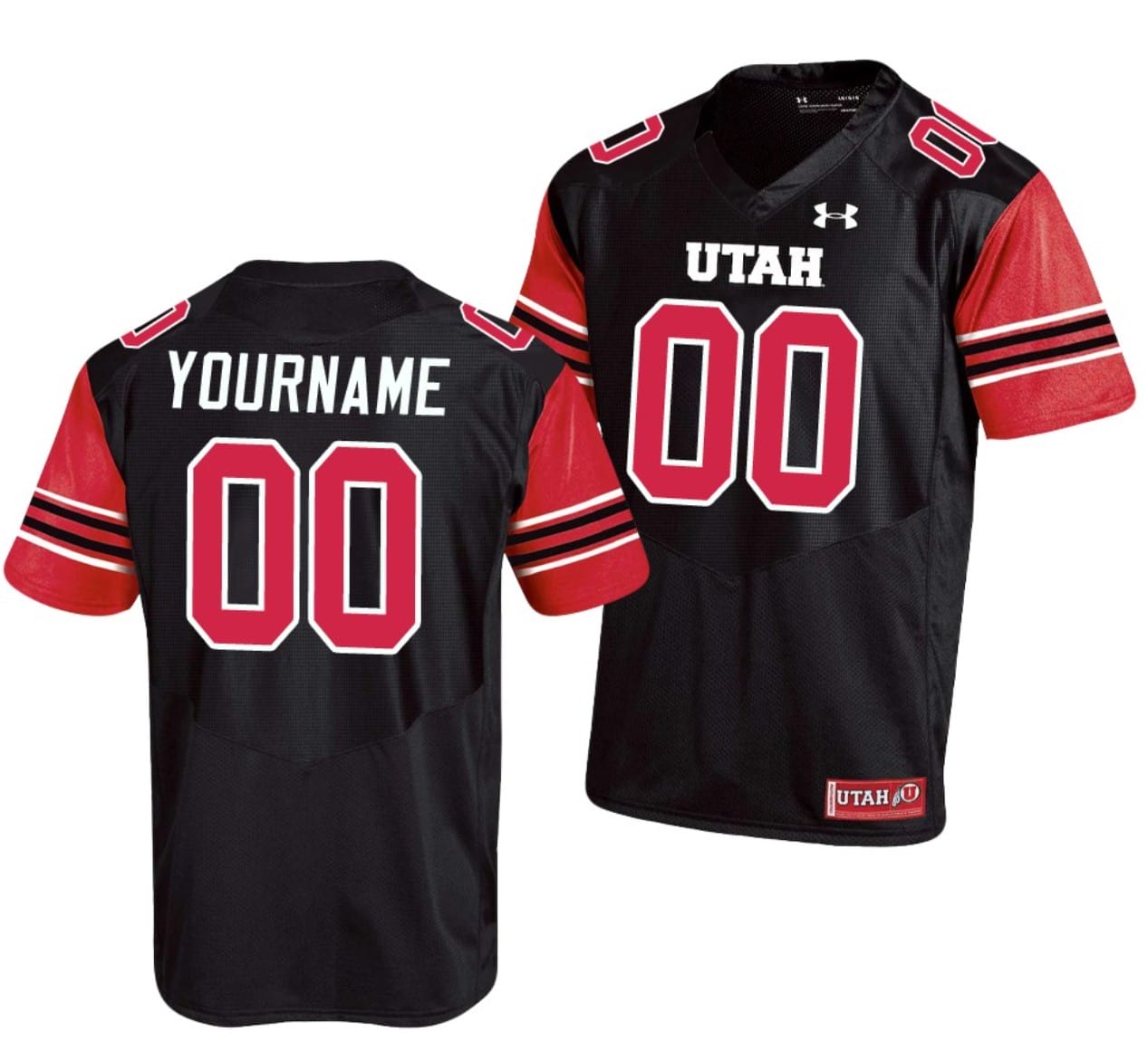 Custom Utah Utes Jersey Name and Number NCAA College Football Replica Black