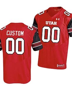 Custom Utah Utes Jersey Name and Number NCAA College Football Replica Red