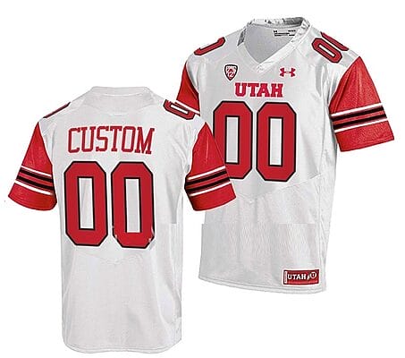 Custom Utah Utes Jersey Name and Number NCAA College Football Replica White