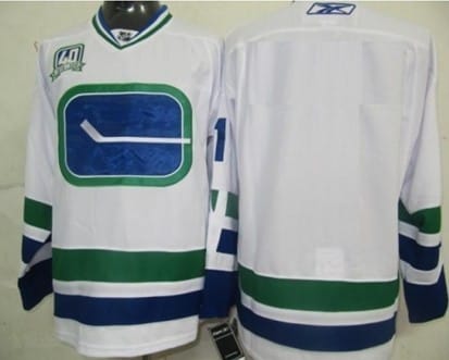 Custom Vancouver Canucks Jersey Name And Number White Third