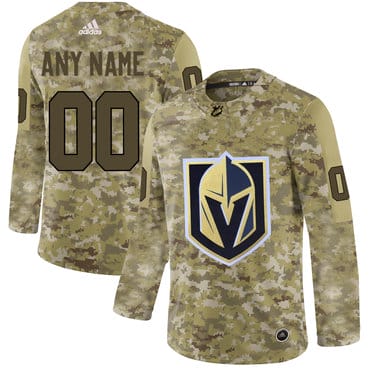 Custom Vegas Golden Knights Jersey Name And Number Camo