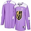 Custom Vegas Golden Knights Jersey Name And Number Purple Pink Hockey Fights Cancer Practice