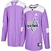 Custom Washington Capitals Jersey Name And Number Purple Pink Hockey Fights Cancer Practice