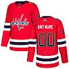Custom Washington Capitals Jersey Name And Number Red Drift Fashion