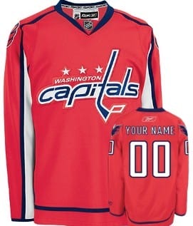 Custom Washington Capitals Jersey Name And Number Red