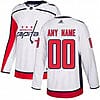 Custom Washington Capitals Jersey Name And Number White 1