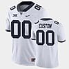 Custom West Virginia Mountaineers Jersey Name and Number NCAA College Football White