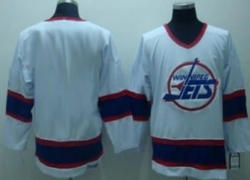 Custom Winnipeg Jets Jersey Name And Number White CCM