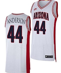Dylan Anderson Jersey #44 Arizona Wildcats College Basketball Maui Invitational Champs White