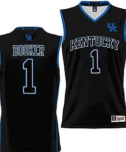 Devin Booker Jersey #1 Kentucky Wildcats NIL College Basketball Lightweight Black