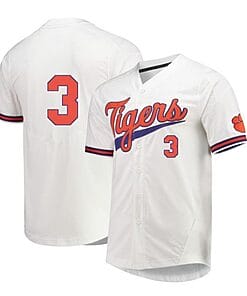 Dylan Brewer Jersey #3 Clemson Tigers Baseball NCAA College White Alumni