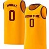 DJ Horne Jersey Arizona State Sun Devils College Basketball Yellow #0