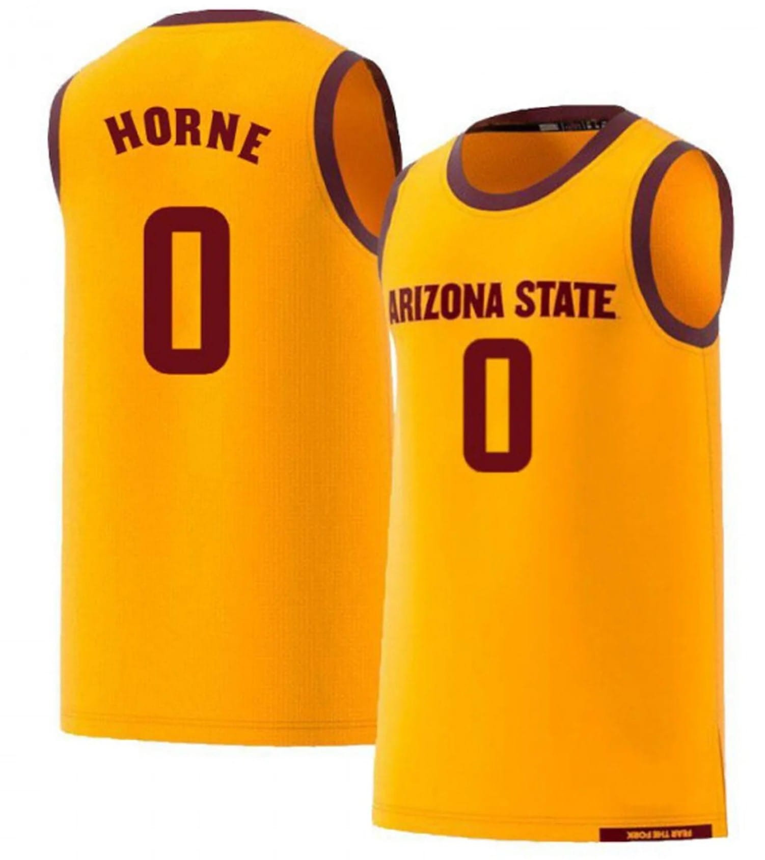 DJ Horne Jersey Arizona State Sun Devils College Basketball Yellow #0