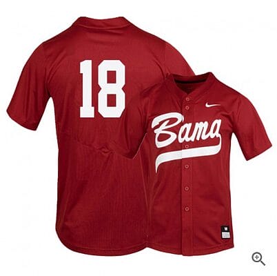 Drew Williamson Jersey #18 Alabama Crimson Tide Baseball NCAA College Alumni Red