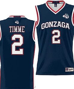 Drew Timme Jersey #2 Gonzaga Bulldogs NIL College Basketball Lightweight Black