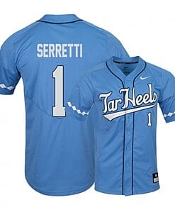Danny Serretti Jersey #1 North Carolina Tar Heels Baseball NCAA College Blue Elite Alumni