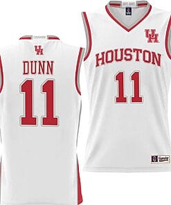 Damian Dunn Jersey #11 Houston Cougars NIL College Basketball Lightweight White