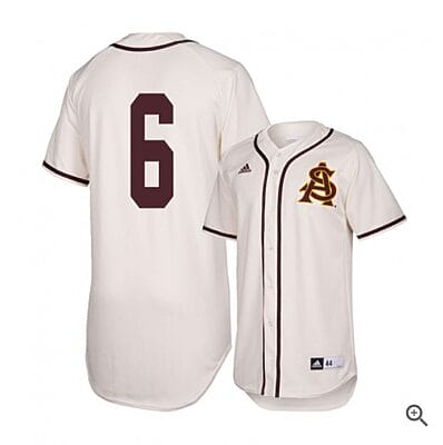 Drew Swift Jersey #6 Arizona State Sun Devils Baseball NCAA College Alumni White