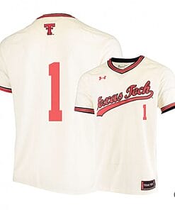 Dillon Carter Jersey #1 Texas Tech Red Raiders Baseball NCAA College Cream Alumni