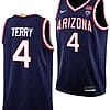 Dalen Terry Jersey #4 Arizona Wildcats College Basketball Navy