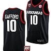 Daniel Gafford Jersey #10 Arkansas Razorbacks College Basketball 100 Season Black