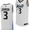 Darius Johnson Jersey #3 UCF Knights Replica College Basketball White Uniform