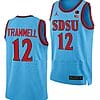 Darrion Trammell Jersey San Diego State Aztecs College Basketball Blue Alternate #12