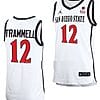 Darrion Trammell Jersey San Diego State Aztecs College Basketball Home White #12