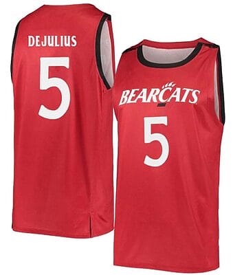 David DeJulius Jersey #5 Cincinnati Bearcats College Basketball Red