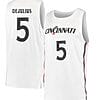 David DeJulius Jersey #5 Cincinnati Bearcats College Basketball White